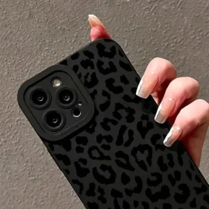 Black-Print-Leopard-Graphic-Phone-Case-For-Xiaomi-Redmi-Note-13-1